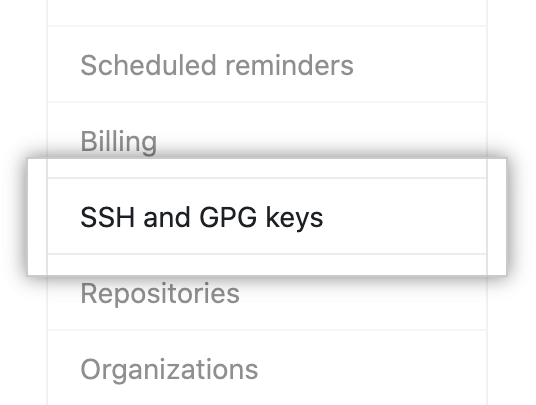 SSH and GPG Keys